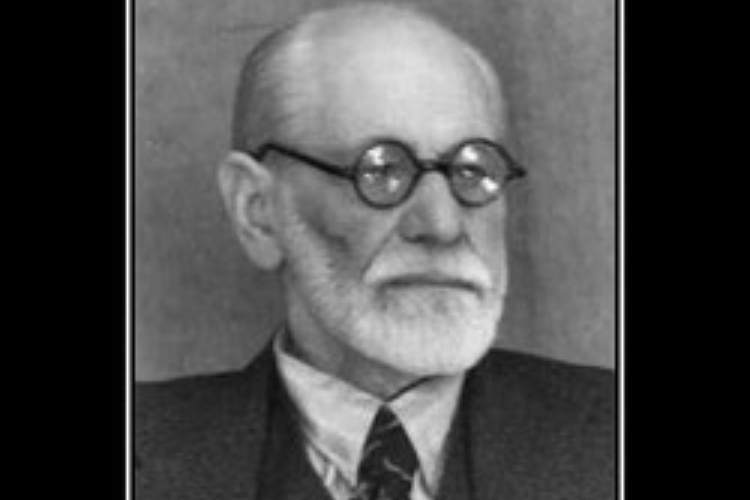 Sigmeud Freud con barba e occhiali da vista