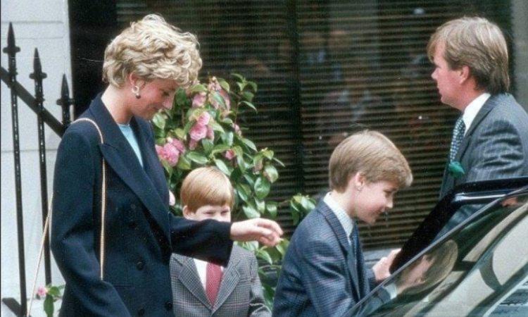 Lady Diana con i figli 