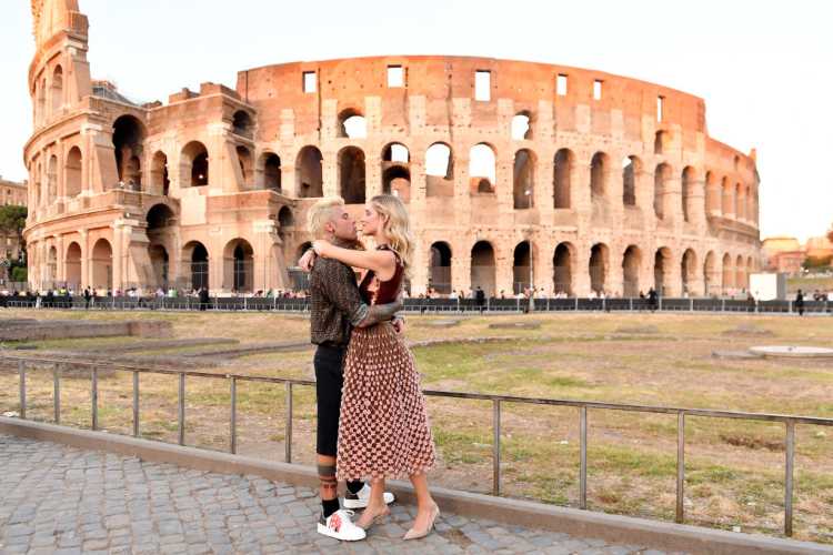 La coppia Ferragnez a Roma