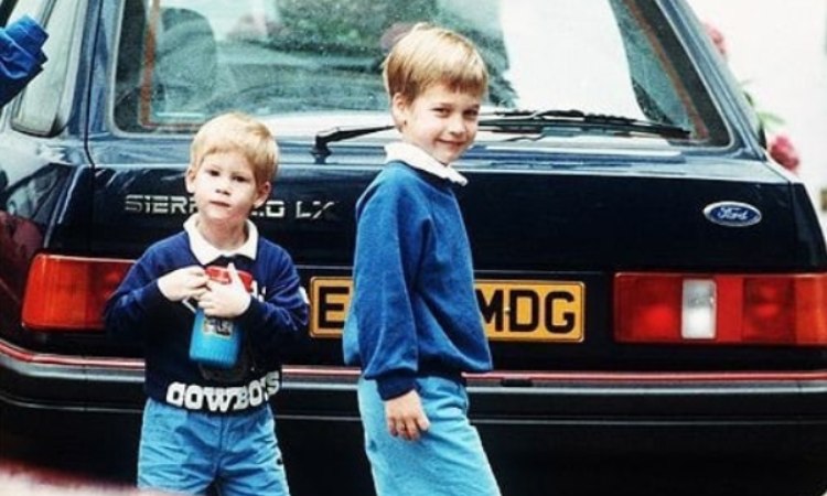 William ed Harry, foto d'infanzia