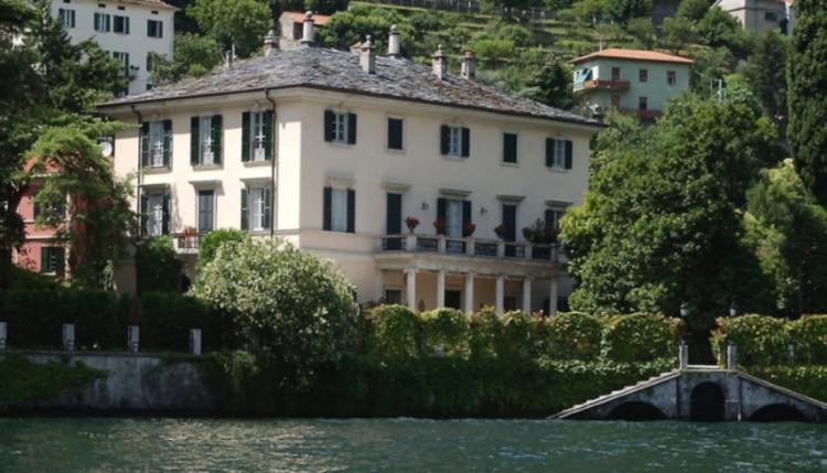 george clooney elisabetta canalis villa