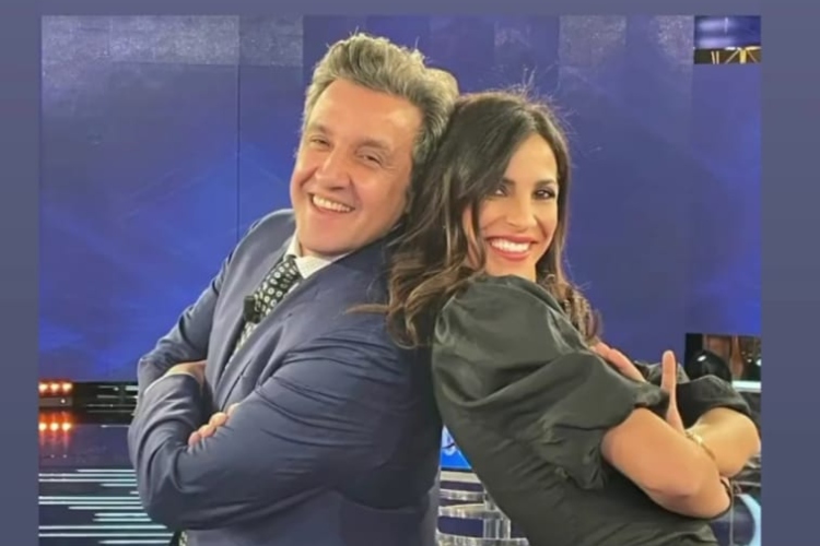 Flavio Insinna e Roberta Morise