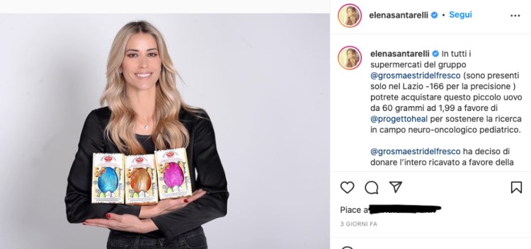 Elena Santarelli lotta cancro