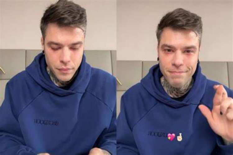 fedez piange