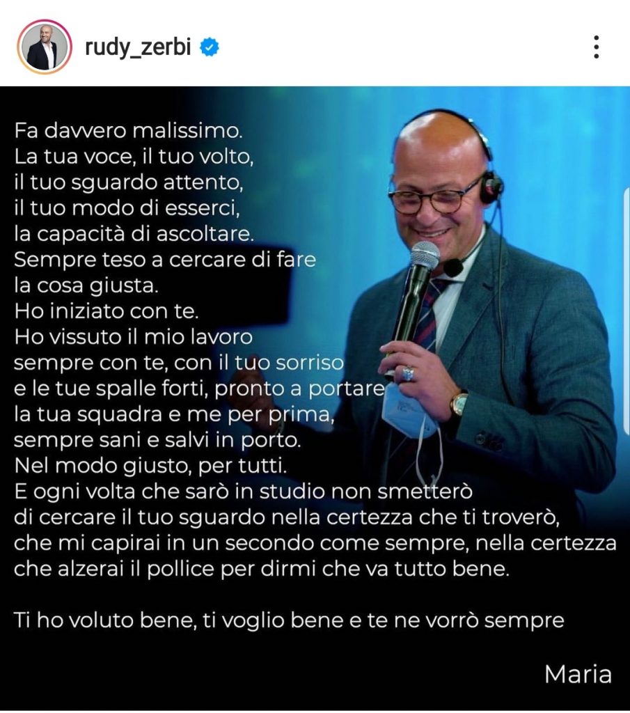 rudy emozionato