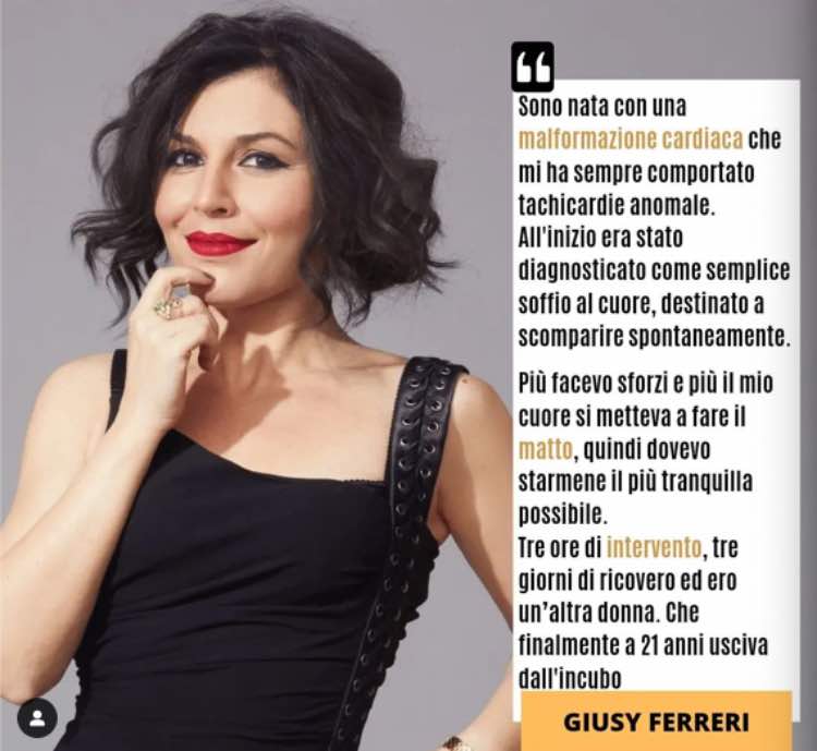 giusy Ferreri lotta alla terribile malattia