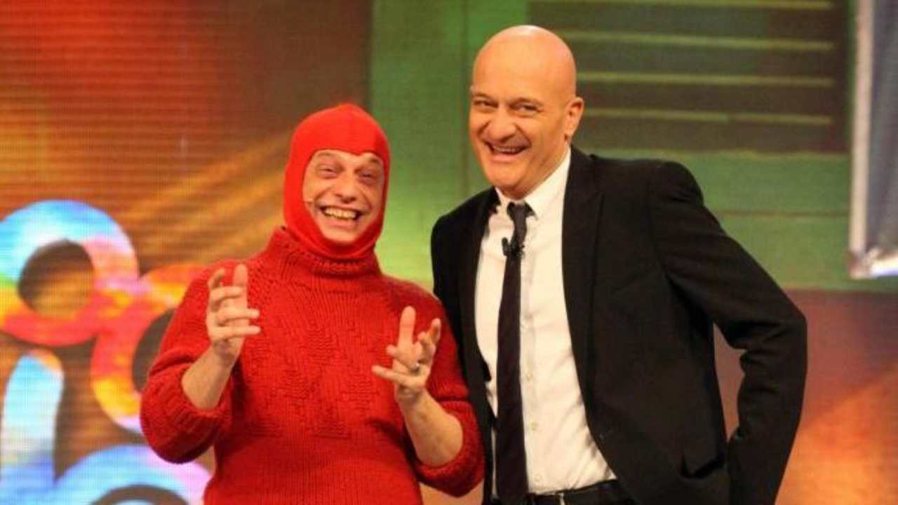 Marco Della Noce con Claudio Bisio a Zelig(fonte web)1