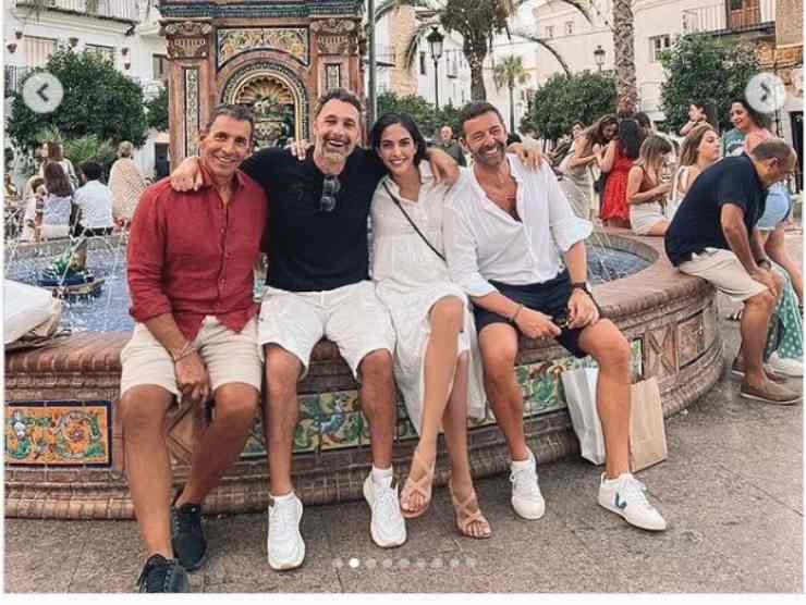 Alberto Matano, Riccardo Mannino, Raoul Bova e Rocio Morales (fonte web) (1)