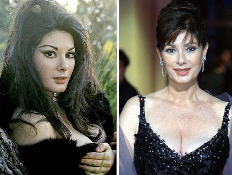 Edwige Fenech ieri e oggi (fonte web)