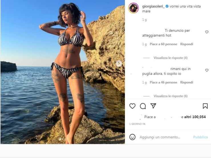Giorgia Soleri (Instagram) 7.8.2022 topic news