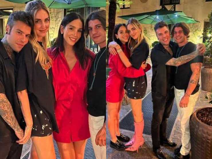 Mirco in arte Rrkomi, insieme a Fedez, Chiara Ferragni e Paola Di Benedetto (foto web)